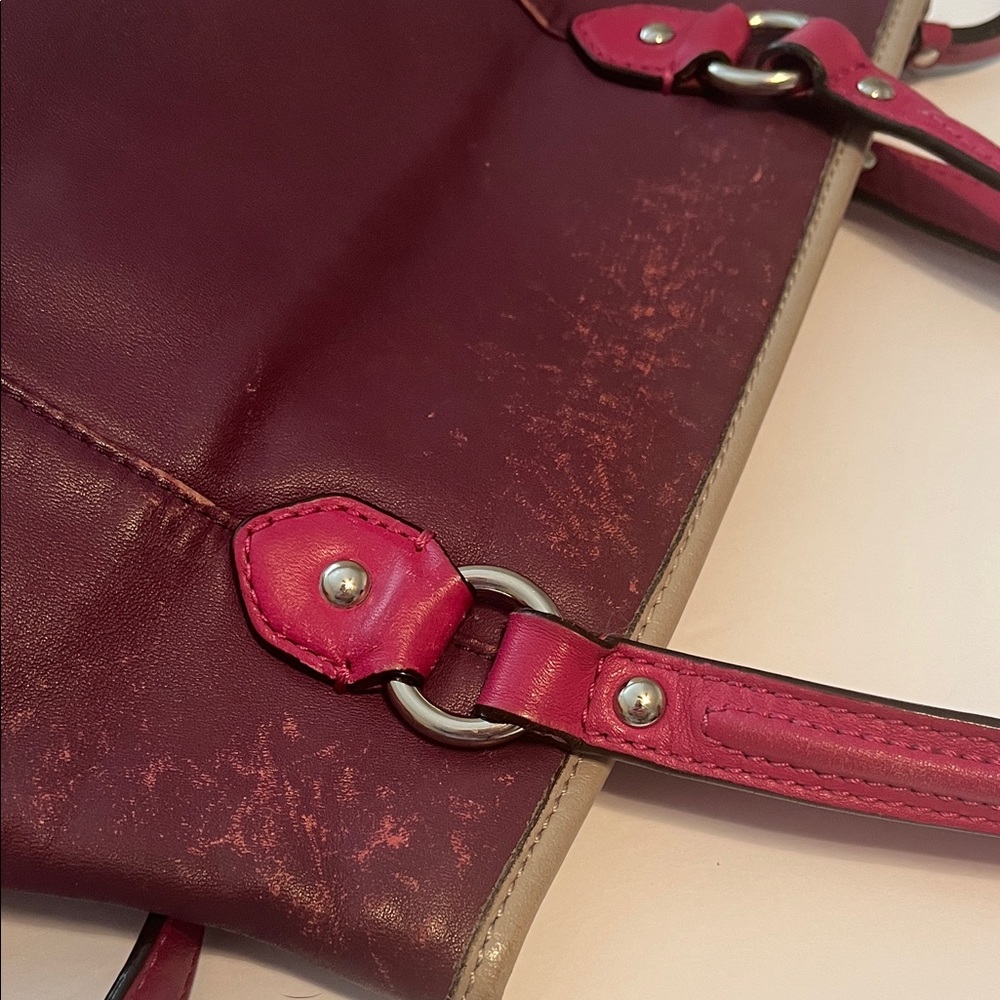 Coach Daisy Spectator Mia F23911 Crossbody Tote Bag in Purple & Pink Leather - Picture 5 of 15
